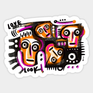 Faces Sticker